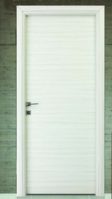 Πόρτα Εσωτερική Laminate Κρόνος Ανάγλυφη Λευκό - Γκρί - 115 mm πλάτος κάσας