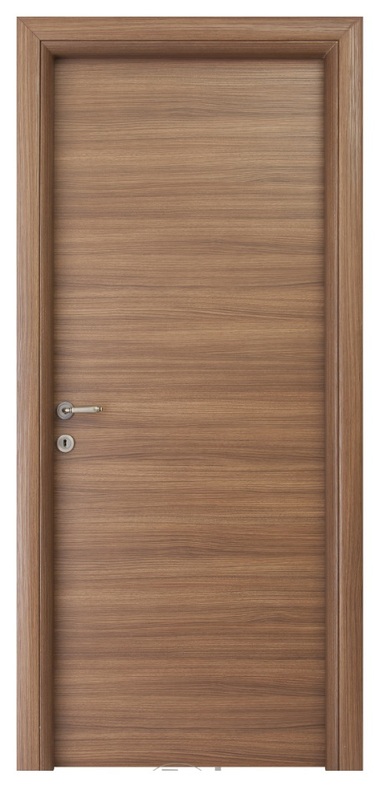 Πόρτα Εσωτερική Laminate Κρόνος Ανάγλυφη Καρυδιά - 150 mm πλάτος κάσας