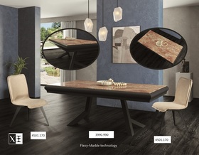 ΧΕΡΙ ΞΥΛΟ ΤΡΑΠΕΖΙ ΔΕΙΠΝΟΥ MARBLE FACE - ΚΩΔ. 3990-FL