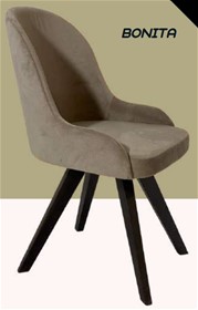 Καρέκλα Bonita με ξύλινο σκελετό 51x59x89cm