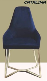 Καρέκλα Catalina με μεταλλικό σκελετό 54x80x105cm