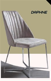 Καρέκλα Daphne με μεταλλικό σκελετό 51x61x90cm