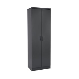 ΠΑΠΟΥΤΣΟΘΗΚΗ ΞΥΛΙΝΗ ΜΕ 6 ΡΑΦΙΑ 60X43X180.5εκ. DARK GREY 