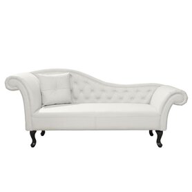 ΑΝΑΚΛΙΝΔΡΟ T.CHESTERFIELD NIOVI  PU ΛΕΥΚΟ ΑΡ. ΜΠΡΑΤΣΟ 190x61x84Yεκ.