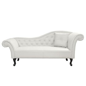 ΑΝΑΚΛΙΝΔΡΟ T.CHESTERFIELD NIOVI  PU ΛΕΥΚΟ ΔΕΞΙ ΜΠΡΑΤΣΟ 190x61x84Yεκ.