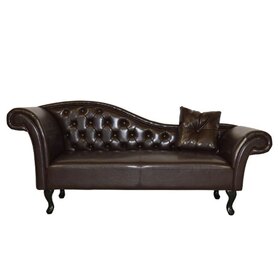 ΑΝΑΚΛΙΝΔΡΟ T.CHESTERFIELD NIOVI  PU ΣΚ.ΚΑΦΕ ΑΡ. ΜΠΡΑΤΣΟ 189x61x84Yεκ.