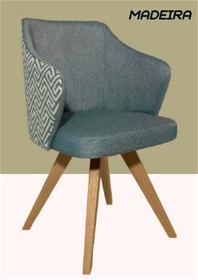 Καρέκλα Madeira  με ξύλινο σκελετό 53x59x86cm