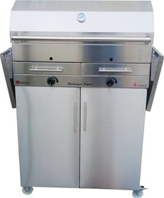 BBQ Υγραερίου  INOX Exivos Ωmega Plus με ερμάριο - 11,2kW