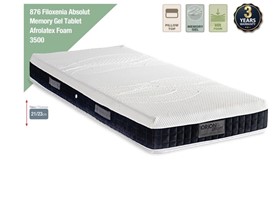 Στρώμα Ύπνου 876 Filoxenia Absolut Memory Gel Tablet Afrolatex Foam 3500 120Χ200Χ22cm