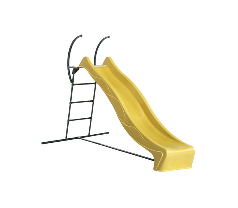 Τσουλήθρα 'RΕΧ' κίτρινη με μεταλλική σκάλα