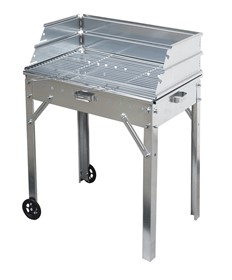 BBQ ΚΑΡΒΟΥΝΟΥ Γαλβανιζέ Νο84 80cm(Μ)Χ40cm(Π)