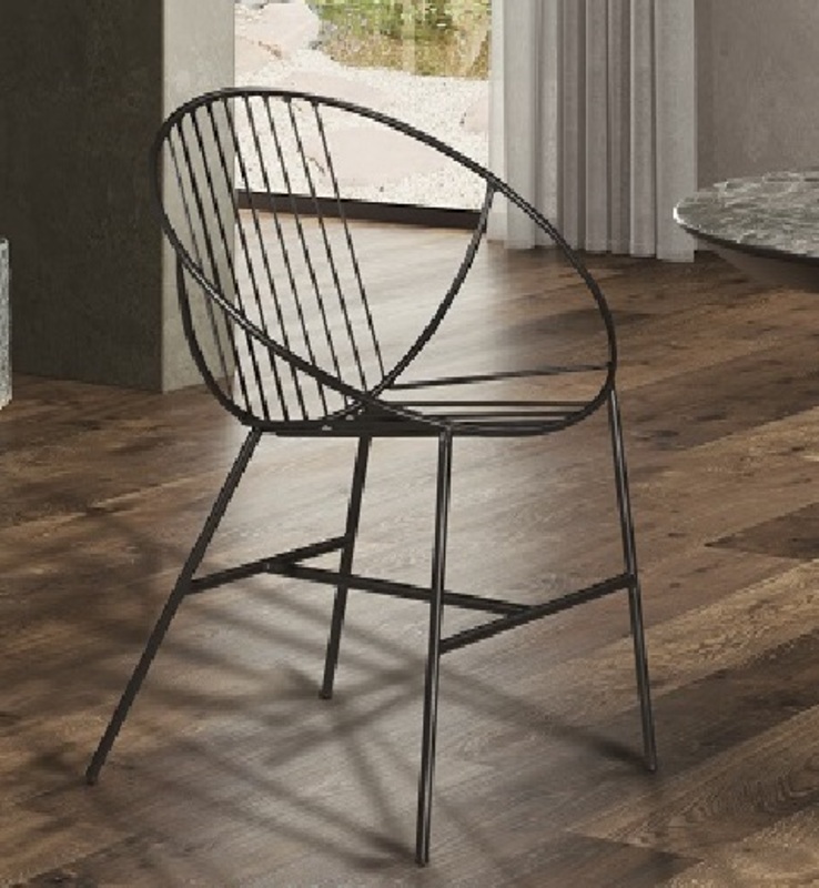 Καρέκλα 4391 με μεταλλικό σκελετό 