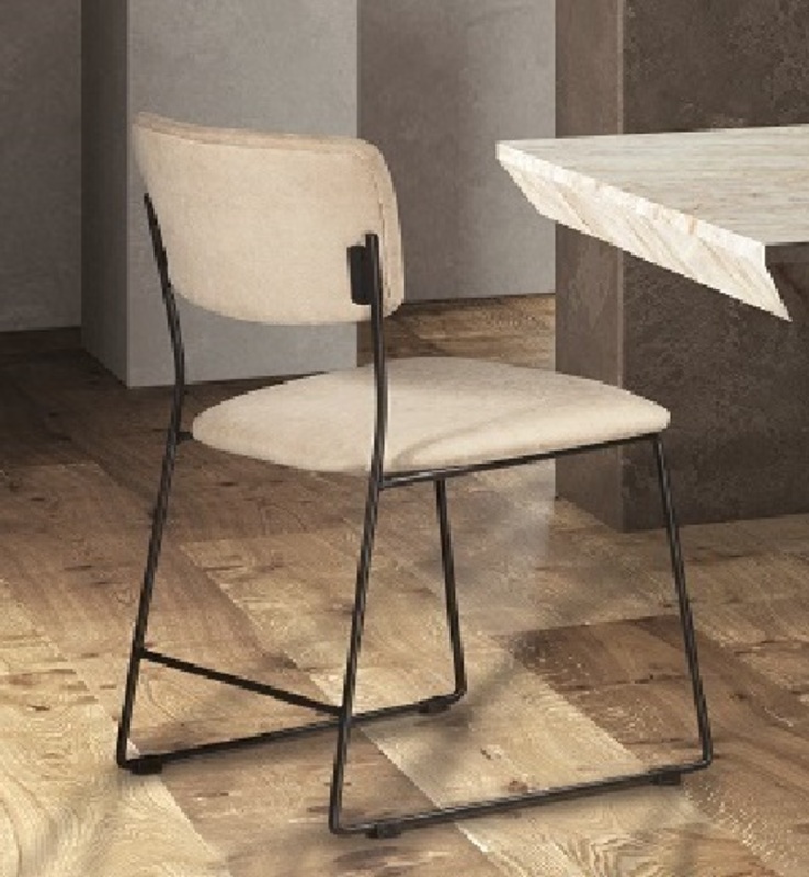 Καρέκλα 4555 με μεταλλικό σκελετό 
