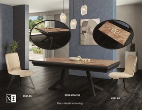 ΧΕΡΙ ΞΥΛΟ ΤΡΑΠΕΖΙ ΔΕΙΠΝΟΥ MARBLE FACE - ΚΩΔ. 3990-FL