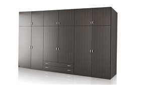 Ντουλάπα 6φυλλη με πατάρι 270cm  x 60cm x 240 ύψος --ΚΩΔ.:10-06-6f-270