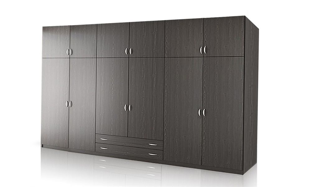 Ντουλάπα 6φυλλη με πατάρι 270cm  x 60cm x 240 ύψος --ΚΩΔ.:10-06-6f-270