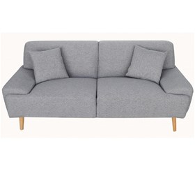 Καναπές Korina Silver Grey Ύφασμα  191x82x82 εκ. - 40-0079