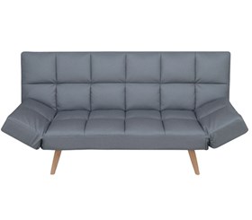 Καναπές Κρεβάτι Italia Γκρι Δερματίνη 182x81x84 - ΚΡΕΒ.182x112 εκ. - 40-0022