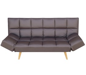 Καναπές Κρεβάτι Italia Καφέ Δερματίνη 182x81x84 - ΚΡΕΒ.182x112 εκ. - 40-0021