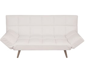 Καναπές Κρεβάτι Italia Λευκή Δερματίνη 182x81x84 - ΚΡΕΒ.182x112 εκ.- 40-0023