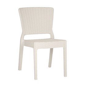 Καρέκλα Πολυπροπυλενίου Λευκό Εξωτερικού Χώρου 42x54x83 ANTARES - 39-4421