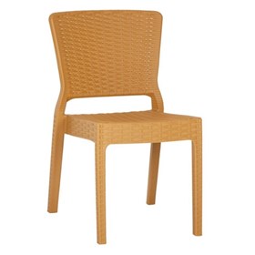 Καρέκλα Πολυπροπυλενίου Σκούρο-Μπεζ Εξωτερικού Χώρου 42x54x83 ANTARES - 39-4421