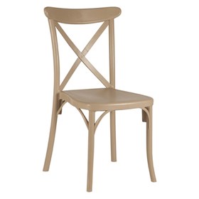 Καρέκλα Πολυπροπυλενίου Cappuccino Εξωτερικού Χώρου 49x54x90 CAPRI - 39-9889