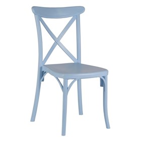 Καρέκλα Πολυπροπυλενίου Γαλάζιο Εξωτερικού Χώρου 49x54x90 CAPRI - 39-9889