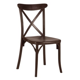 Καρέκλα Πολυπροπυλενίου Καφέ Εξωτερικού Χώρου 49x54x90 CAPRI - 39-9889