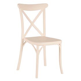 Καρέκλα Πολυπροπυλενίου Κρεμ Εξωτερικού Χώρου 49x54x90 CAPRI - 39-9889