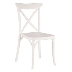 Καρέκλα Πολυπροπυλενίου Λευκό Εξωτερικού Χώρου 49x54x90 CAPRI - 39-9889