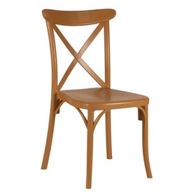 Καρέκλα Πολυπροπυλενίου Σκούρο-Μπεζ Εξωτερικού Χώρου 49x54x90 CAPRI - 39-9889
