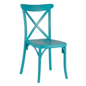 Καρέκλα Πολυπροπυλενίου Τιρκουάζ Εξωτερικού Χώρου 49x54x90 CAPRI - 39-9889