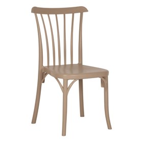 Καρέκλα Πολυπροπυλενίου Cappuccino Εξωτερικού Χώρου 49x54x90 GOZO - 39-4294