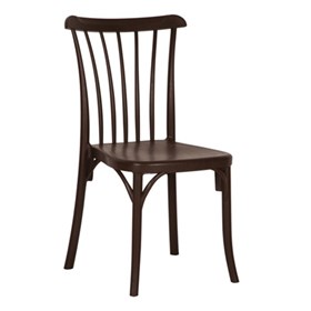 Καρέκλα Πολυπροπυλενίου Καφέ Εξωτερικού Χώρου 49x54x90 GOZO - 39-4294