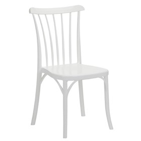 Καρέκλα Πολυπροπυλενίου Λευκό Εξωτερικού Χώρου 49x54x90 GOZO - 39-4294
