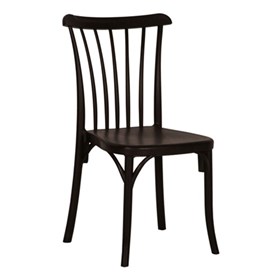 Καρέκλα Πολυπροπυλενίου Μαύρο Εξωτερικού Χώρου 49x54x90 GOZO - 39-4294