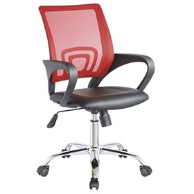 Καρέκλα Γραφείου Κόκκινο 56x56x90-101 EMELIE - 500-034