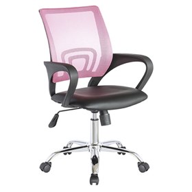 Καρέκλα Γραφείου Ροζ 56x56x90-101 EMELIE - 500-031