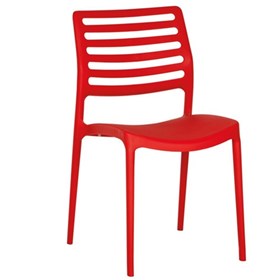 Καρέκλα Πολυπροπυλενίου Κόκκινο Εξωτερικού Χώρου 44x54x84 LOUISE - 39-1922 