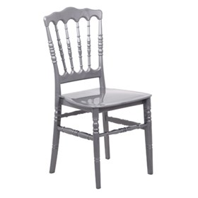 Καρέκλα Πολυπροπυλενίου Ασημί 38x42x93 NAPOLEON XL - 39-9921