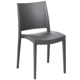  Καρέκλα Πολυπροπυλενίου Ανθρακί  Εξωτερικού Χώρου 42x45x80 SPECTO - 39-4292