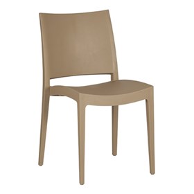  Καρέκλα Πολυπροπυλενίου Cappuccino Εξωτερικού Χώρου 42x45x80 SPECTO - 39-4292
