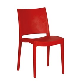  Καρέκλα Πολυπροπυλενίου Κόκκινο Εξωτερικού Χώρου 42x45x80 SPECTO - 39-4292