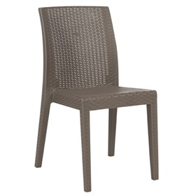 Καρέκλα Πολυπροπυλενίου Cappuccino Εξωτερικού Χώρου 41x53x85 TIARA - 39-4231