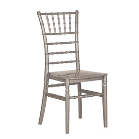 Καρέκλα Πολυπροπυλενίου Ασημί 38x42x93 TIFFANY PP -39-9221