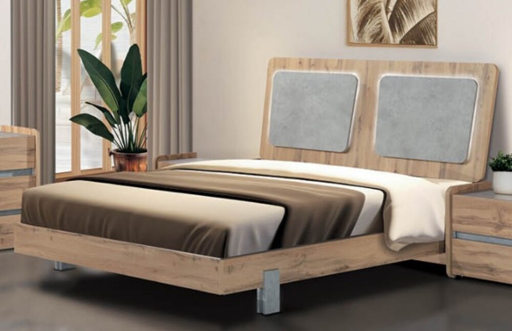 ΧΕΡΙ ΞΥΛΟ Κρεβάτι Διπλό ΩΜΕΓΑ - ΚΩΔ. 08-32 - Για στρώμα 160* 200 cm