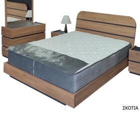 ΧΕΡΙ ΞΥΛΟ Κρεβάτι Διπλό ΣΚΟΤΙΑ - ΚΩΔ. 08-27 - Για στρώμα 160* 200 cm