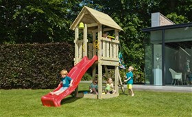 Παιδική Χαρά - Ξύλινος Παιδικός Πύργος Kiosk με ύψος τσουλήθρας 150cm