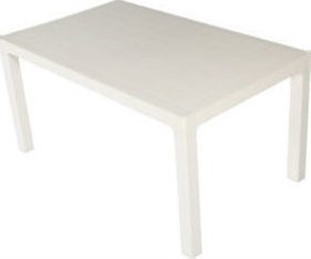 Τραπέζι Πολυπροπυλενίου 150x90x75 ARIZONA 150 Λευκό Εξωτερικού Χώρου - 39-9898 